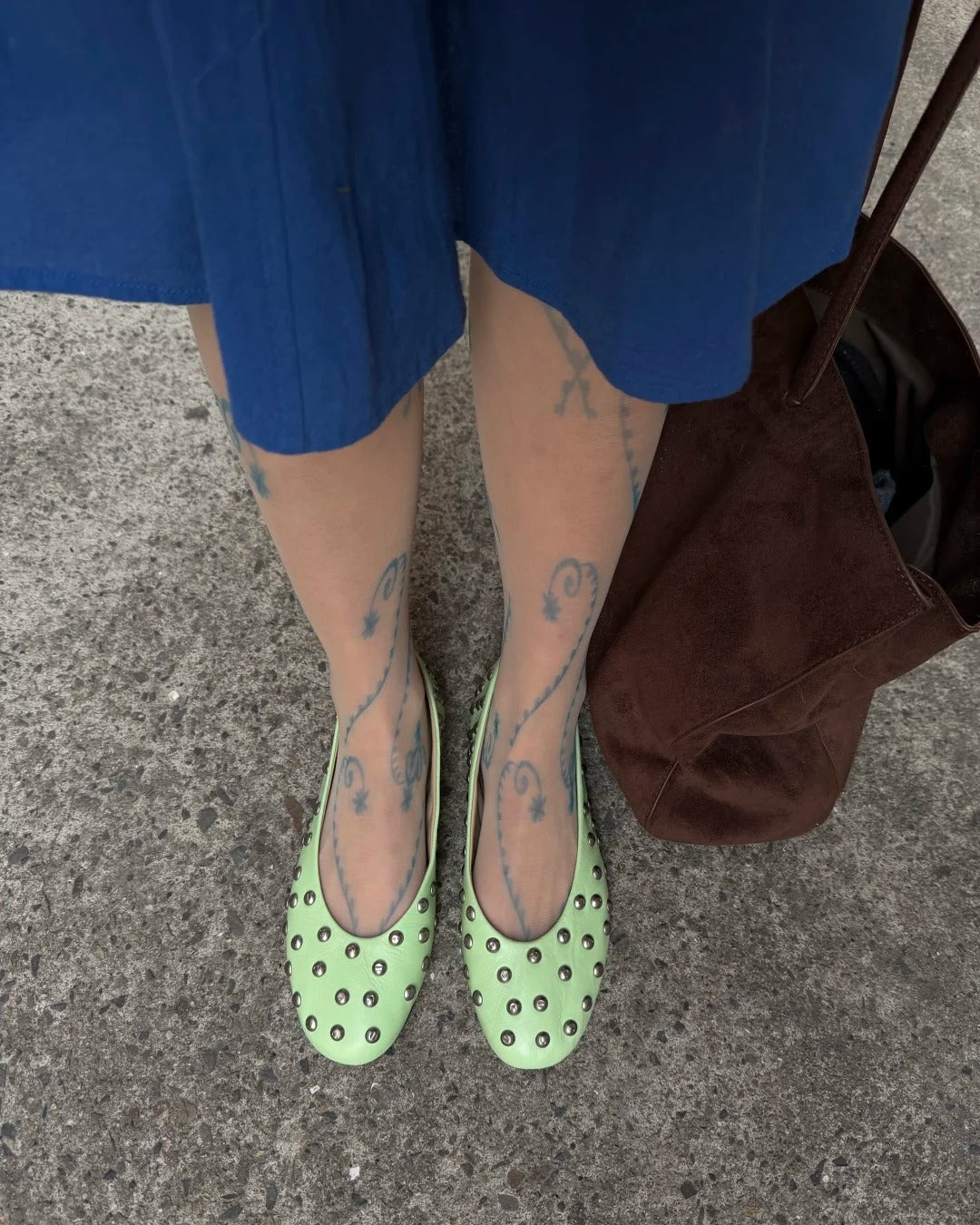 Bailarina Studs Ballet Flats