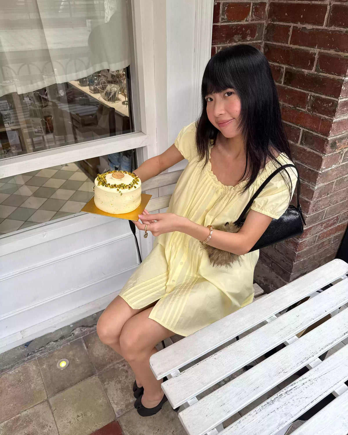 Butter Yellow Pintuck Mini Dress