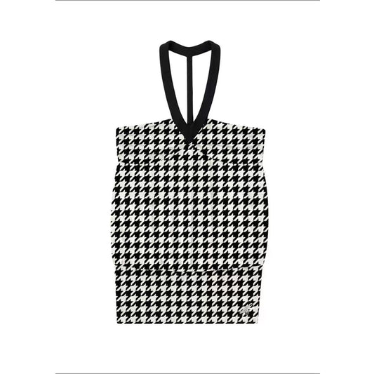 Elle | Contrast Tess Halter Draped Top