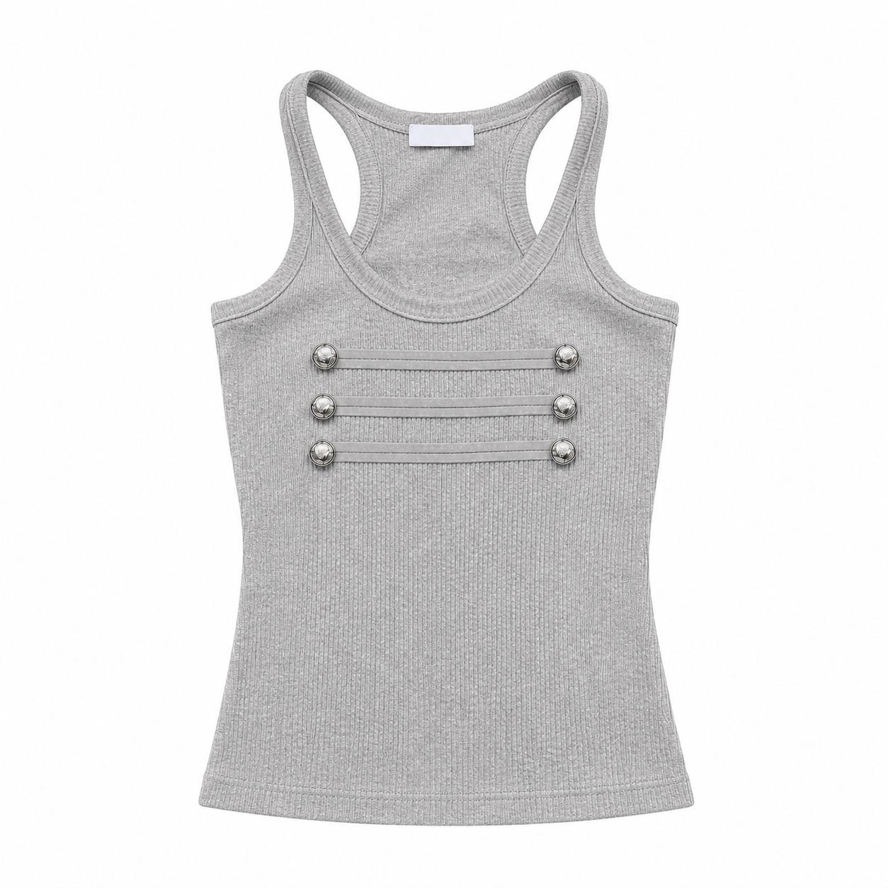 Elle | Double-Breasted Rib Tank