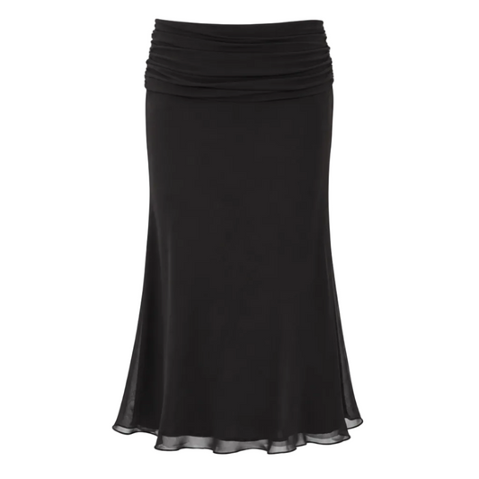 Elle | Eda Low-Rise Chiffon Midi Skirt