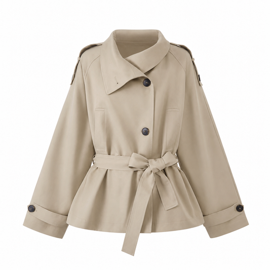 Elle | Leeds Cropped Trench Jacket