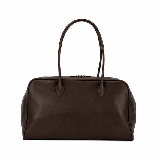 Elle | Luna Slouchy Leather Boston Bag