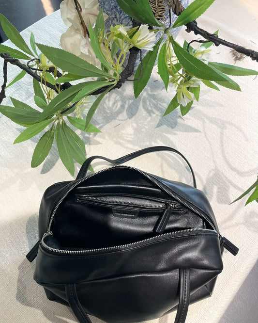 Astra Genuine Lambskin Leather Bowling Bag