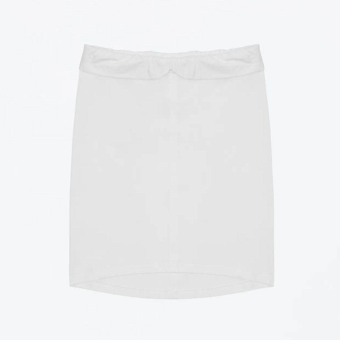 Low-Rise Ruched Waist Midi Skirt