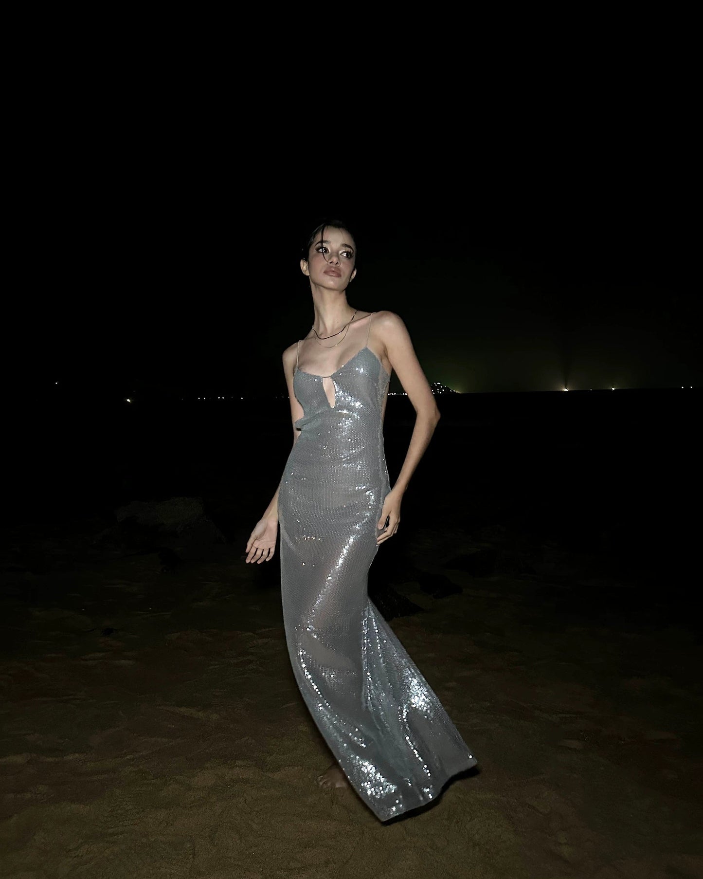 0122stepll | Midnight Galaxy Dress