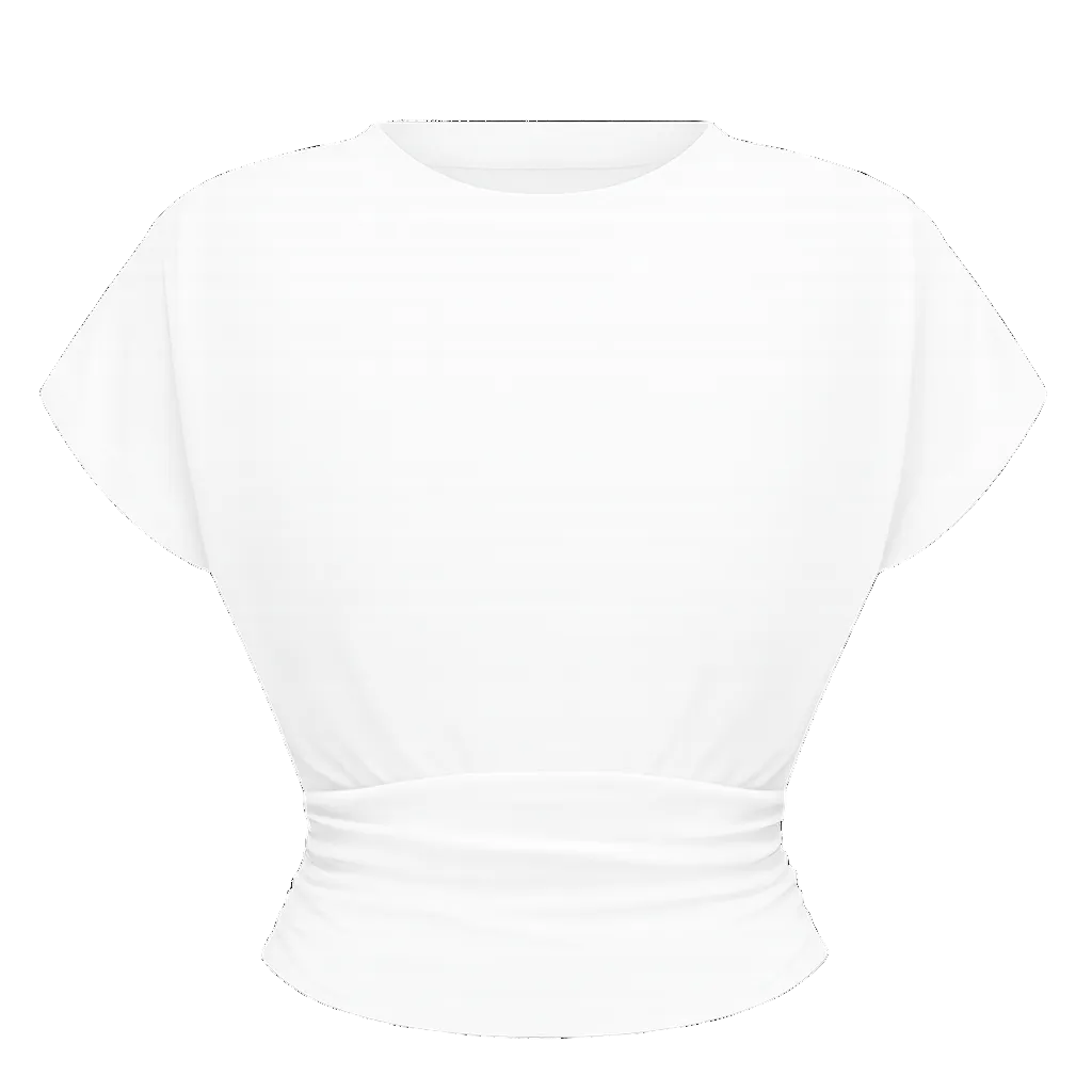 Elle | Muse Draped Waist Cotton Tee
