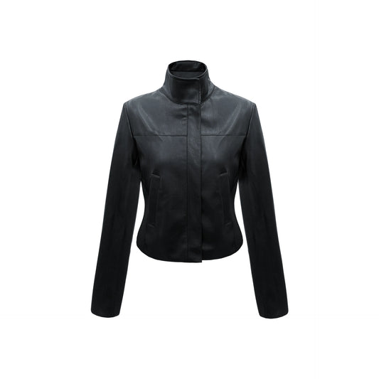 Noir Moto Cropped Jacket