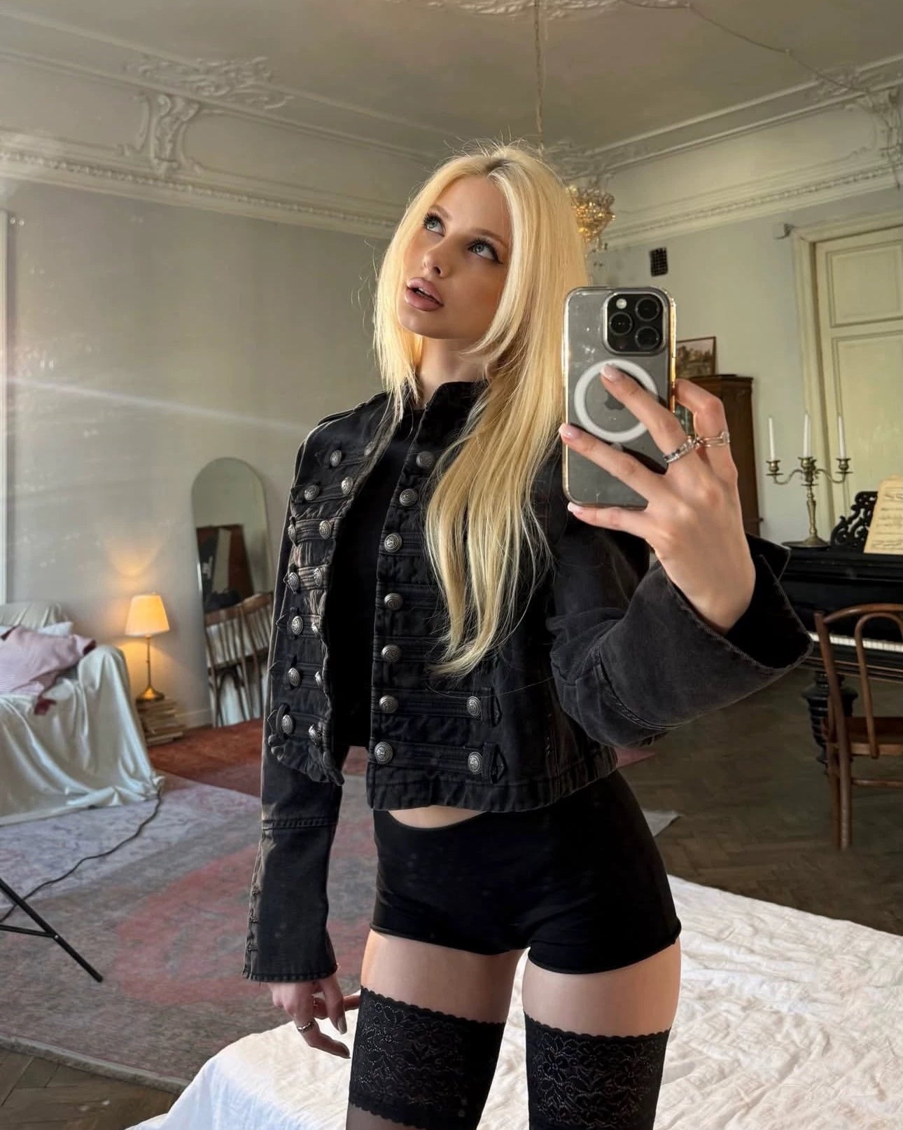 Elle | Regency Military Denim Jacket