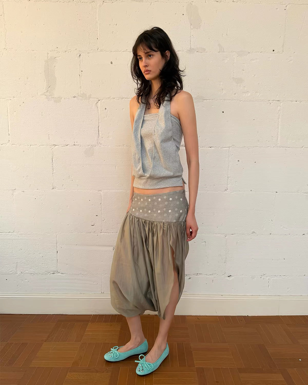 That’s Neat | “Wavepoint” Polka Dot Skirt Pants