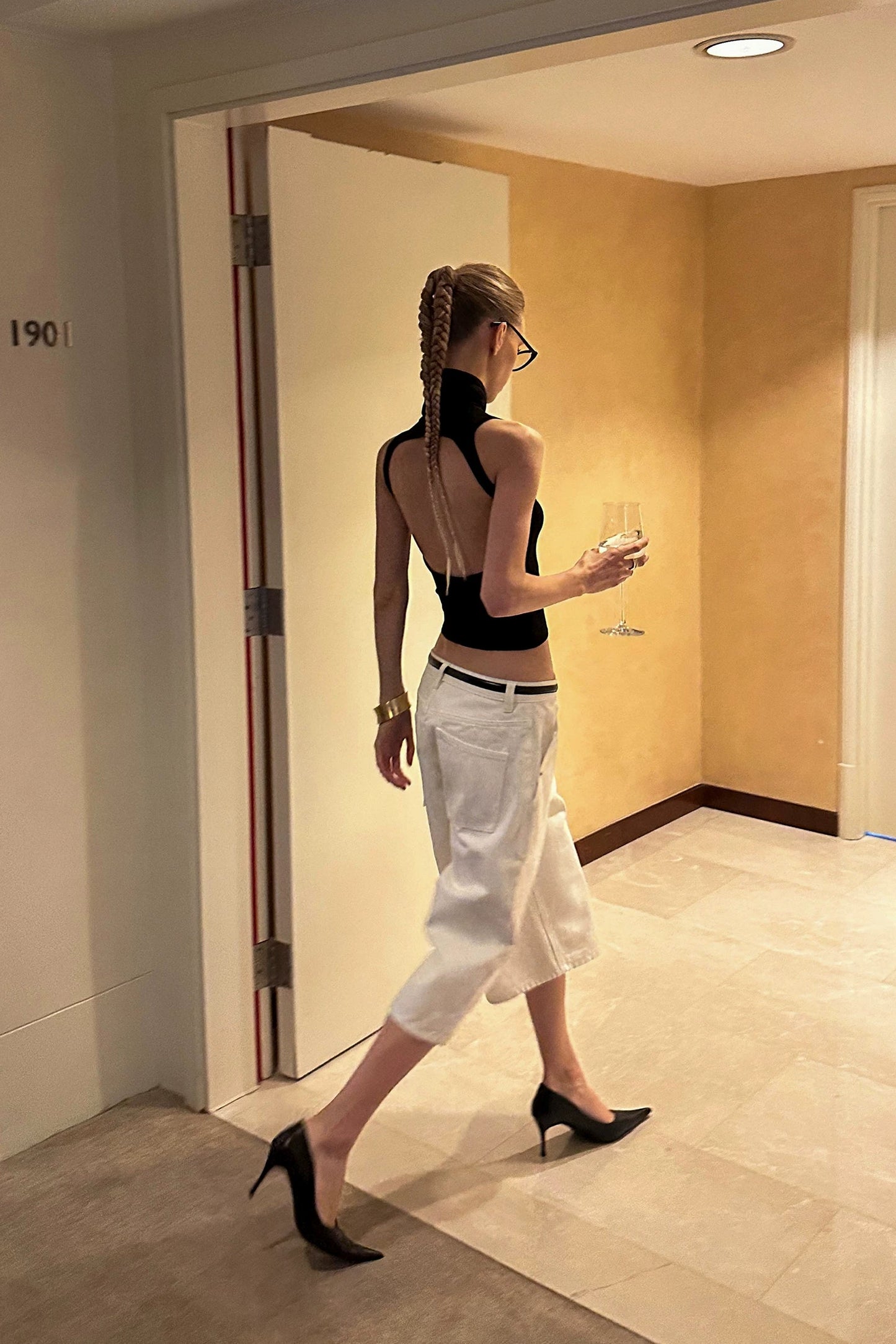 0122stepll | White Low-Rise Wide-Leg Cropped Jeans