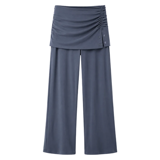 Wrap Waist Wide Leg Lounge Pants