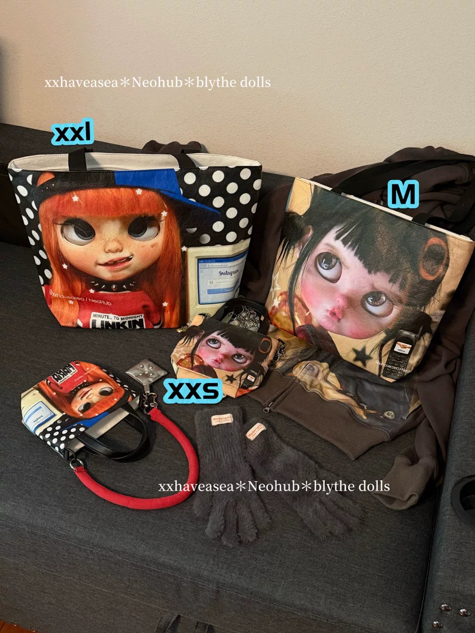 xxhaveasea | Neohub x Blythe Doll Graphic Tote Bag