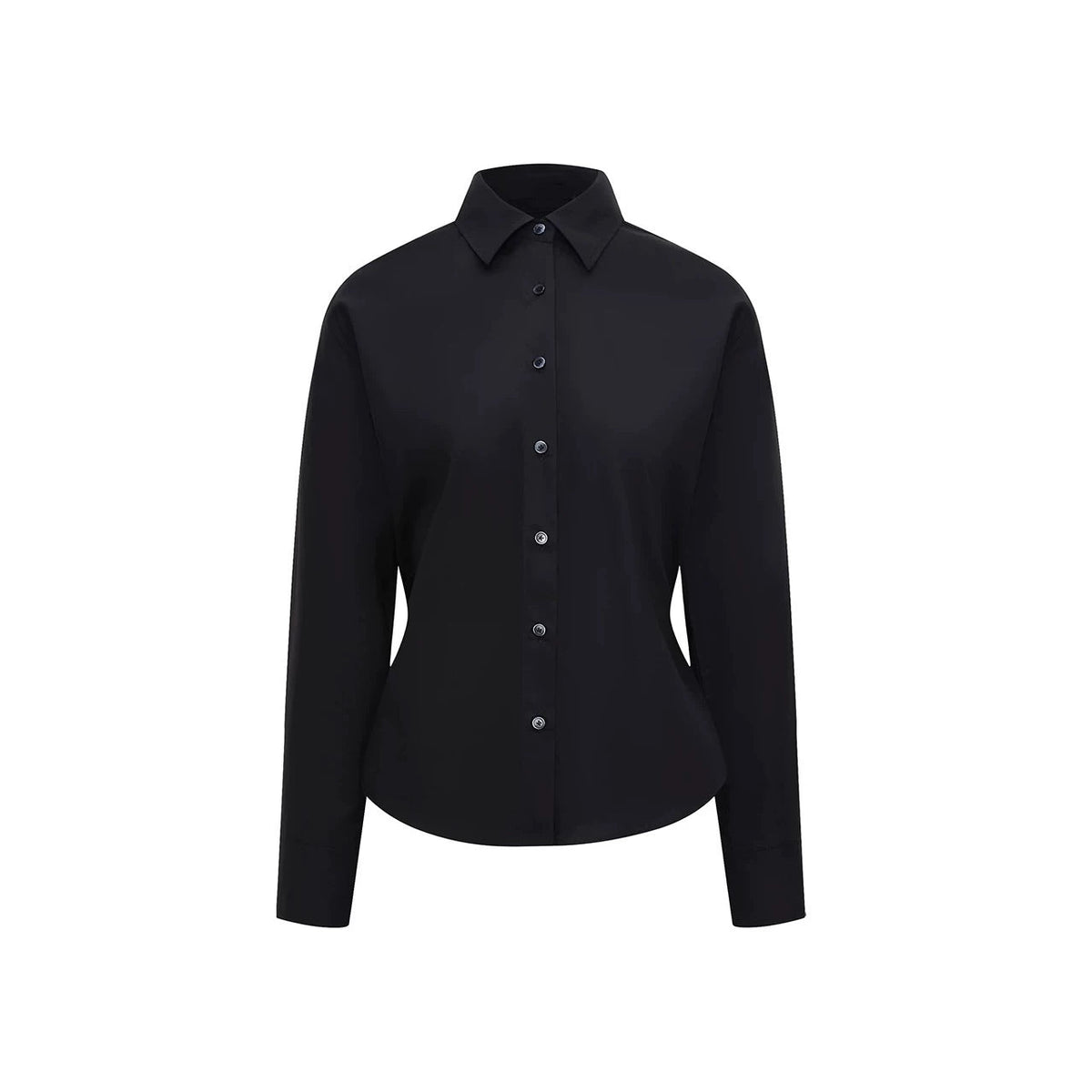 2-Way Tie-Waist Cotton Shirt