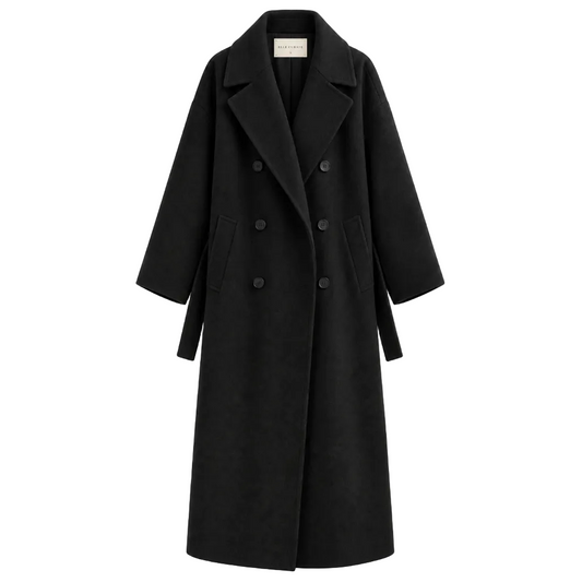 Zurich 100% Wool Double-Breasted Coat ——The coat that started Elle Curate.