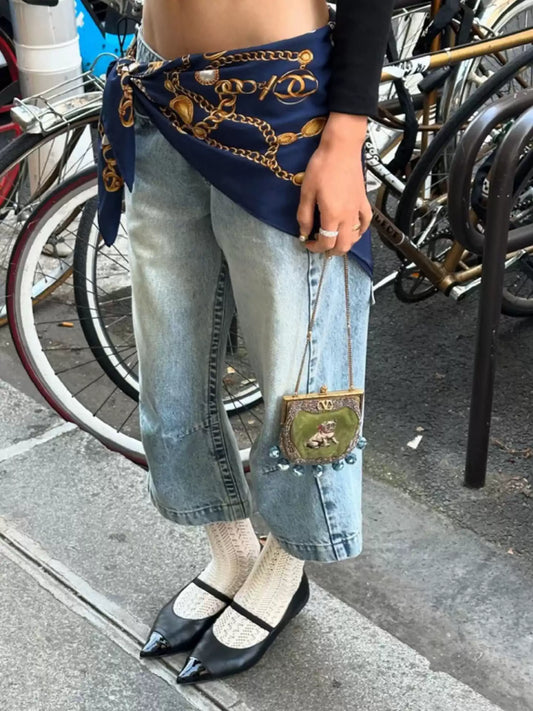 IMSORRY | Capri Denim Pants