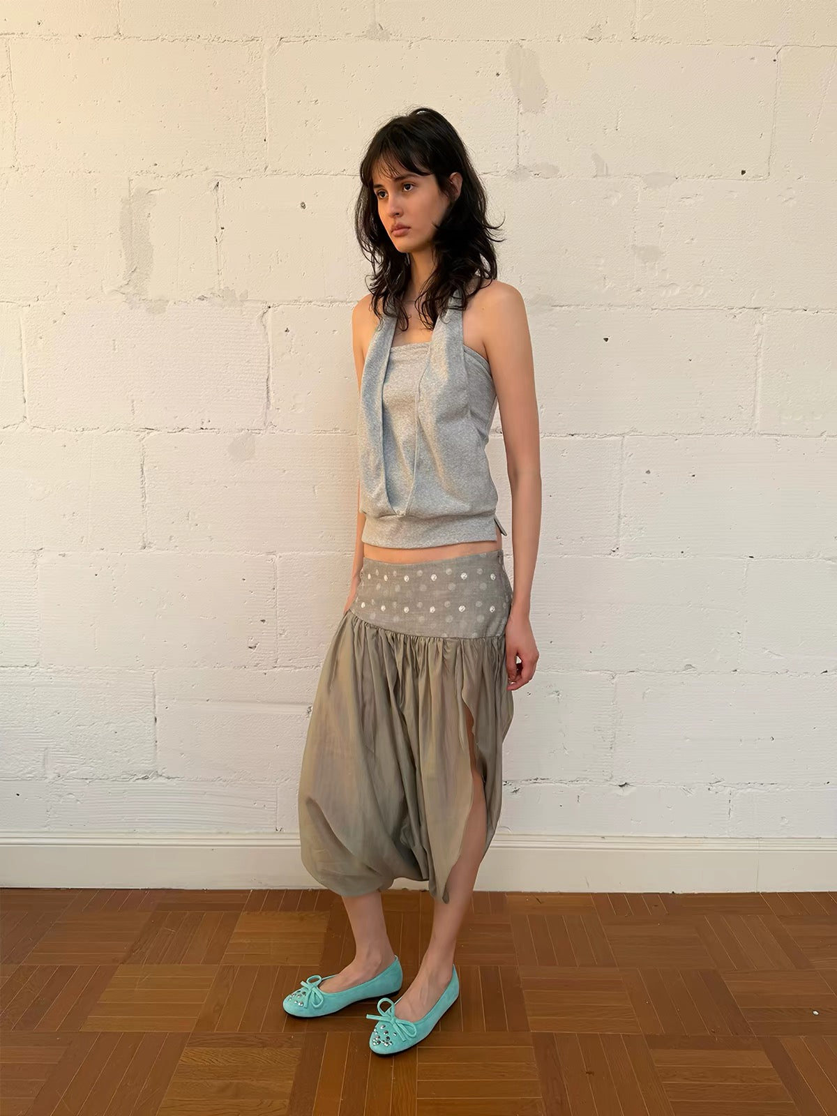 That’s Neat | “Wavepoint” Polka Dot Skirt Pants