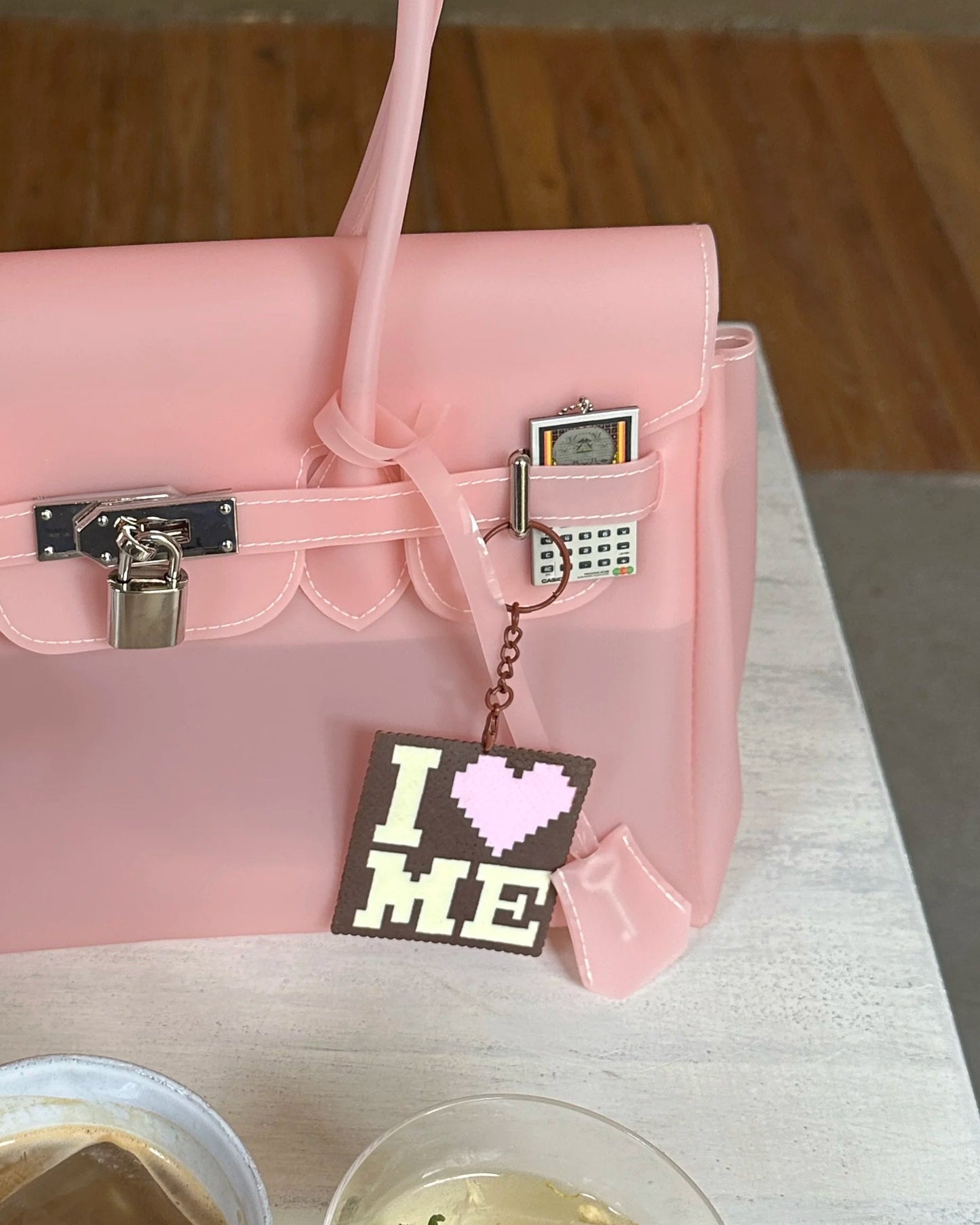Elle Handmade | I ❤️ ME Handmade Pixel Bead Bag Charm