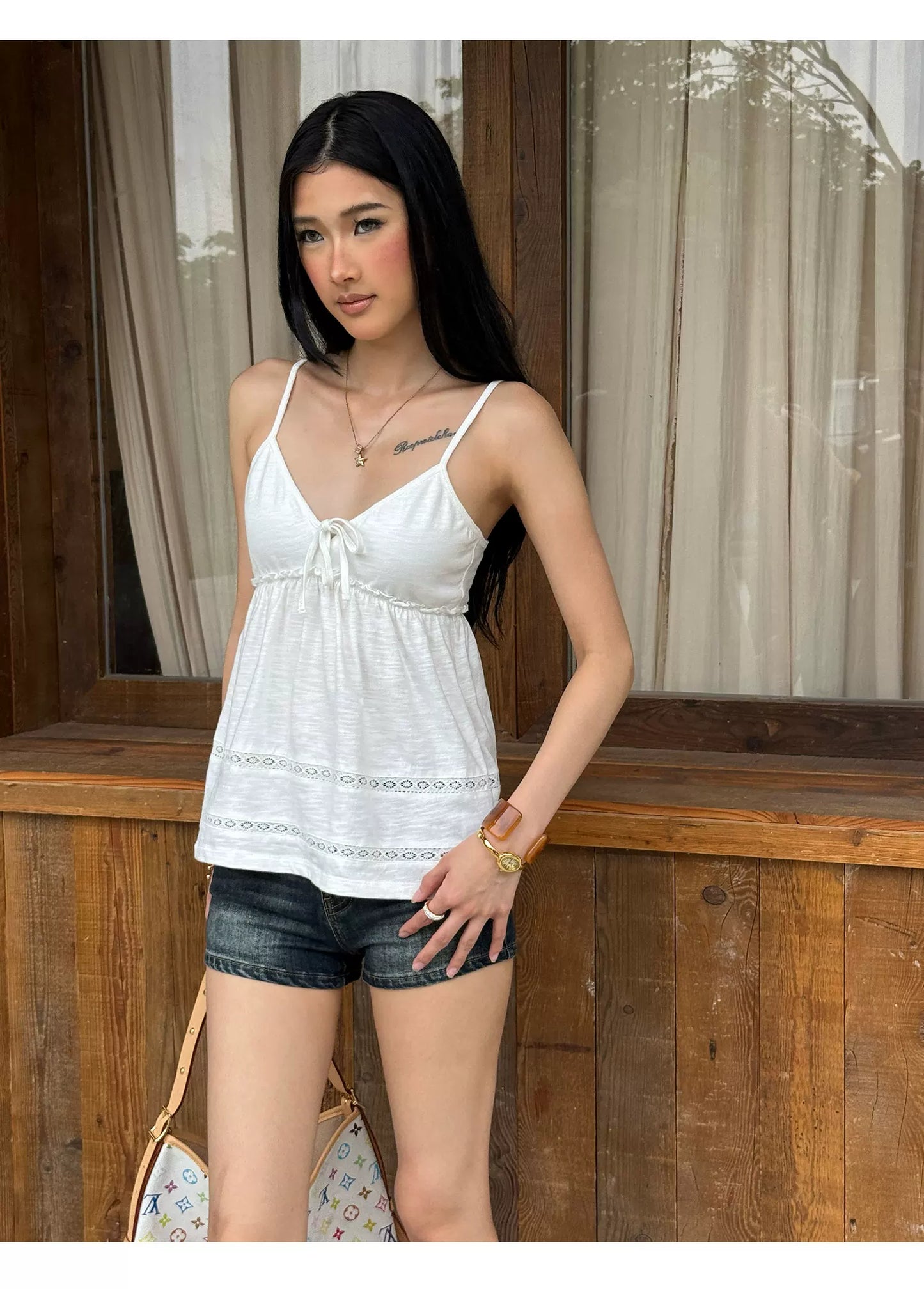 Elle | Cotton Babydoll Cami Top