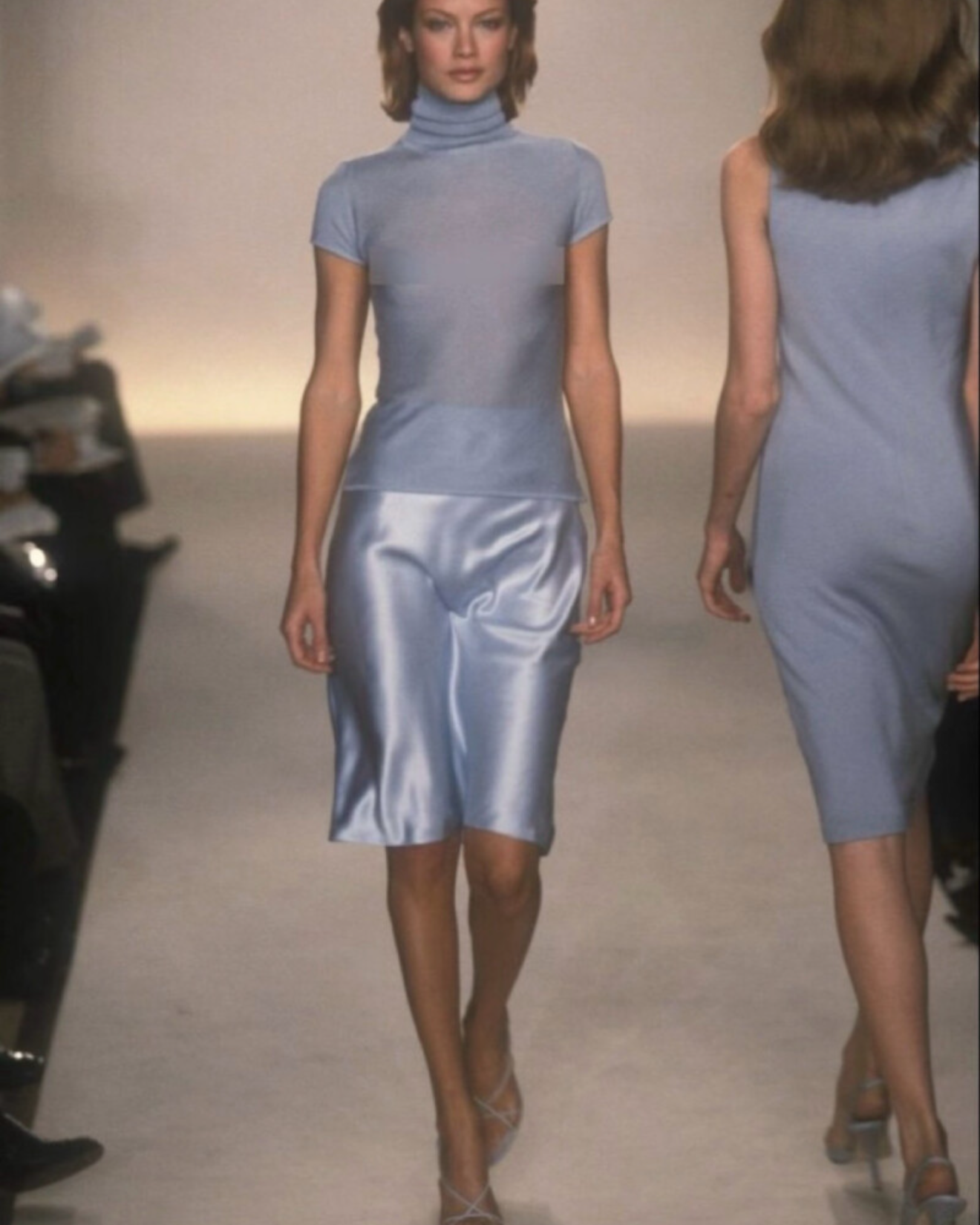 Elle | Acetate Bias-Cut Mermaid Mini Skirt