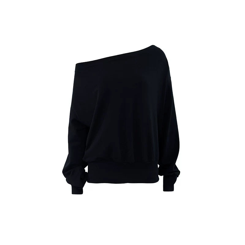 After Dark Off-Shoulder Sweatshirt