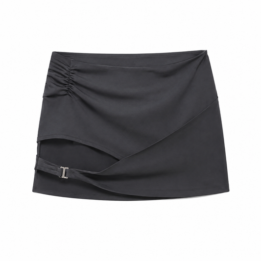 Eihey | Asymmetrical Cutout Mini Skirt