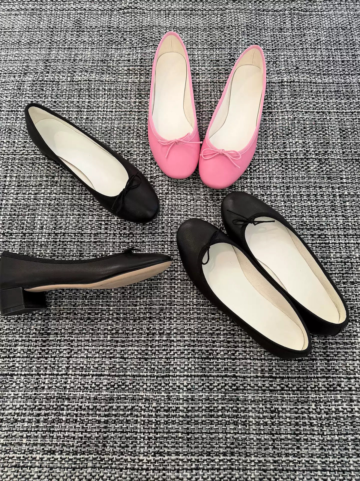 Ballet Bow Leather Flats