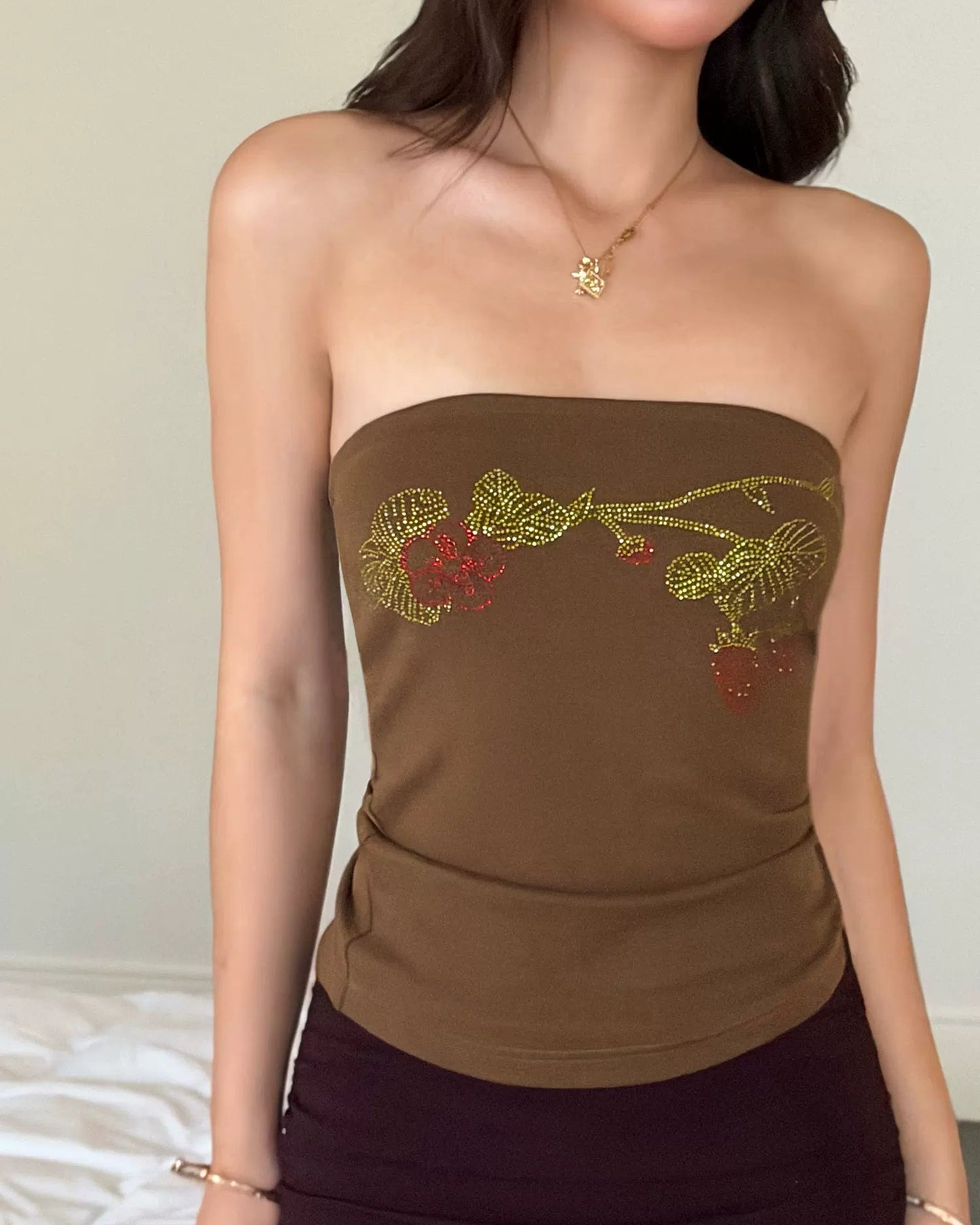 Elle | Berry Bling Tube Top