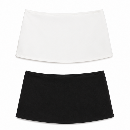 Elle Curate | Noir Muse Low Rise Stretch Mini Skirt