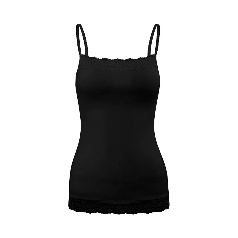 Built-In Bra Lace Trim Cami