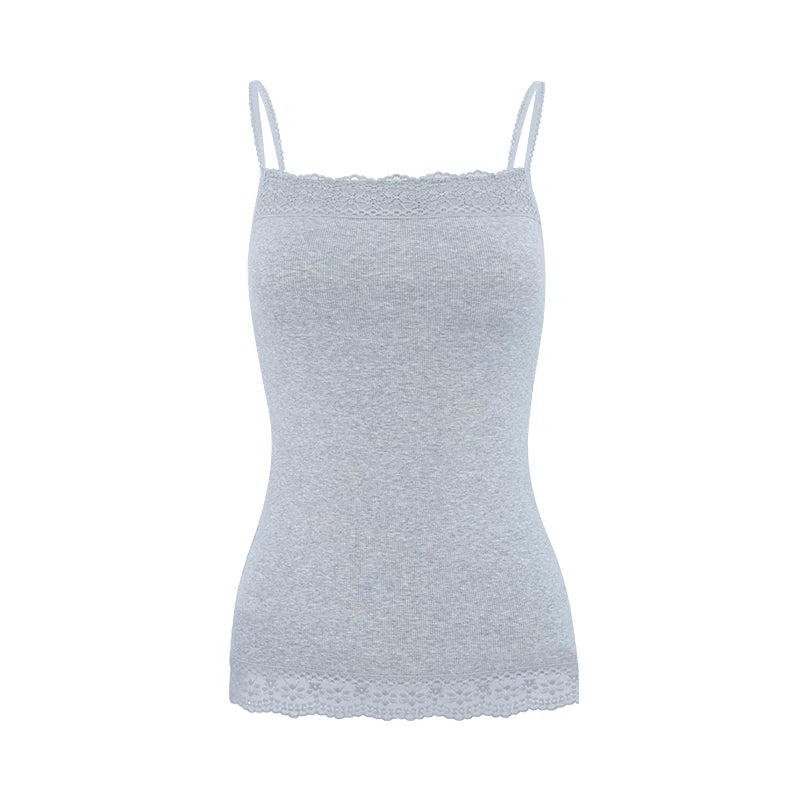 Built-In Bra Lace Trim Cami