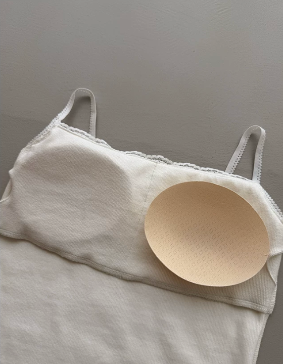 Built-In Bra Lace Trim Cami