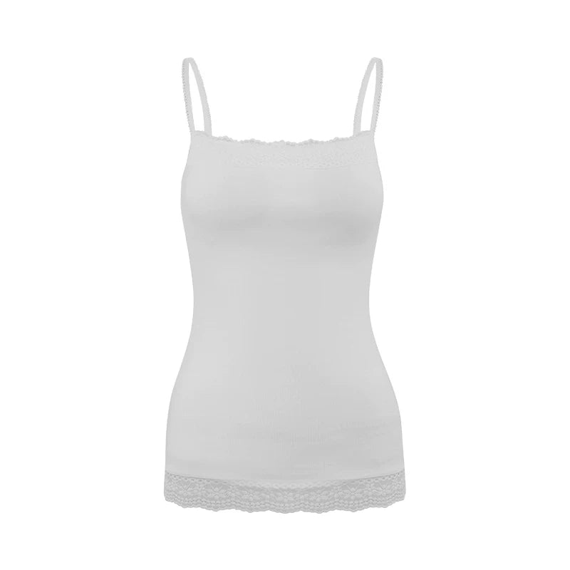 Built-In Bra Lace Trim Cami