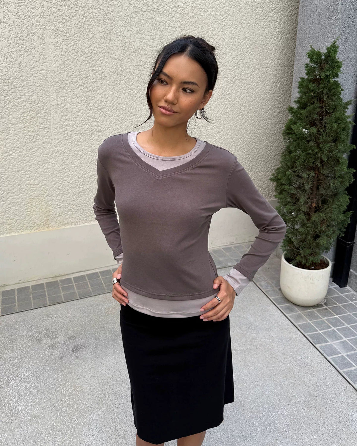 Layered Long Sleeve Tee