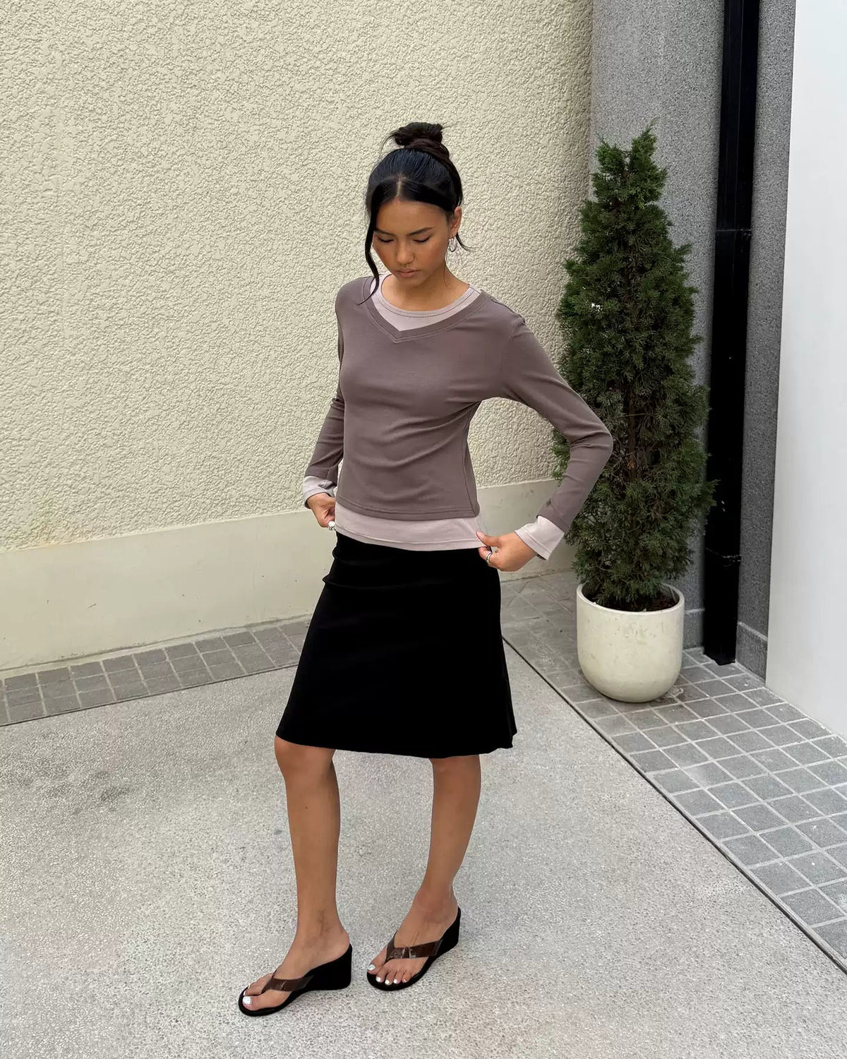 Layered Long Sleeve Tee