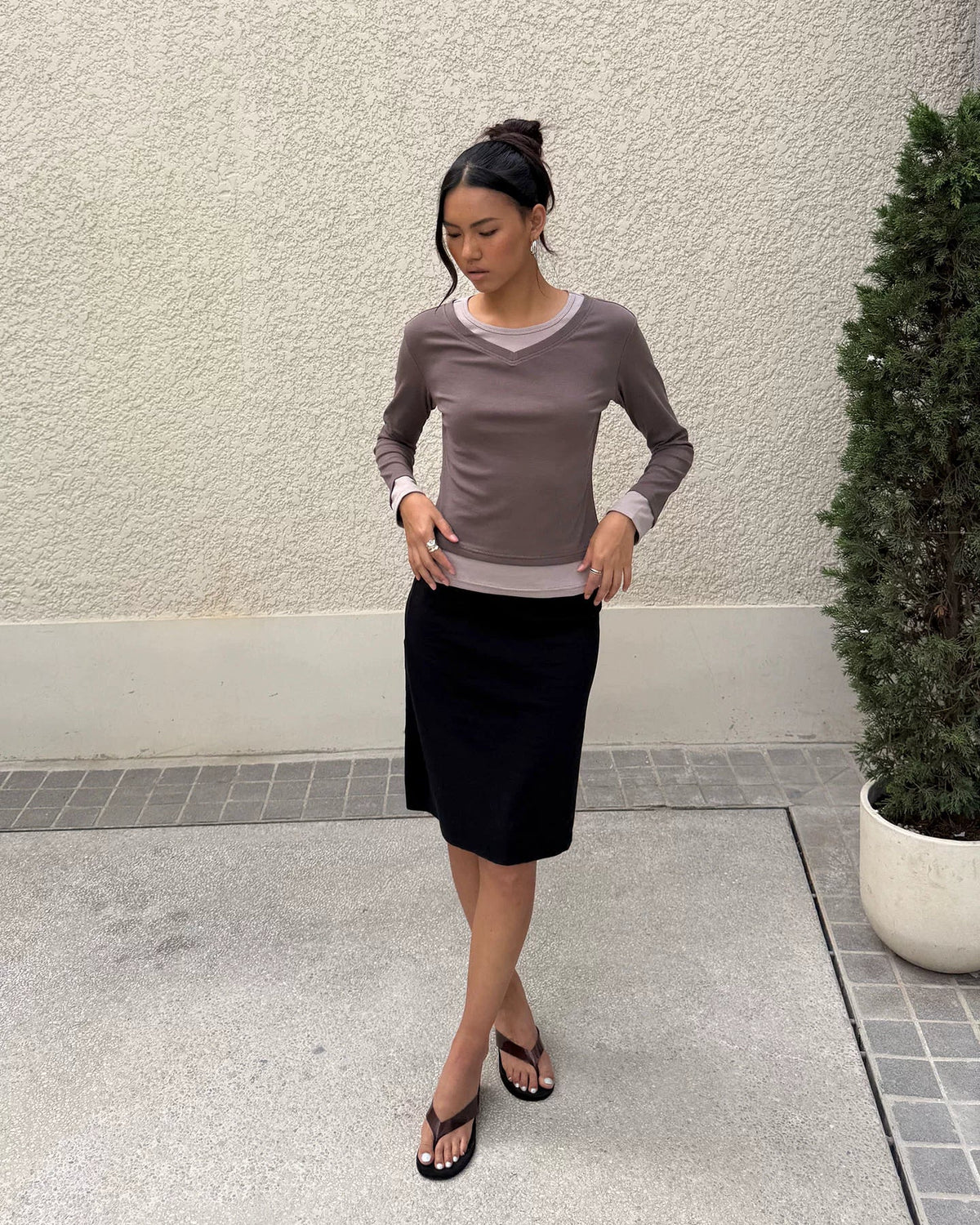 Layered Long Sleeve Tee