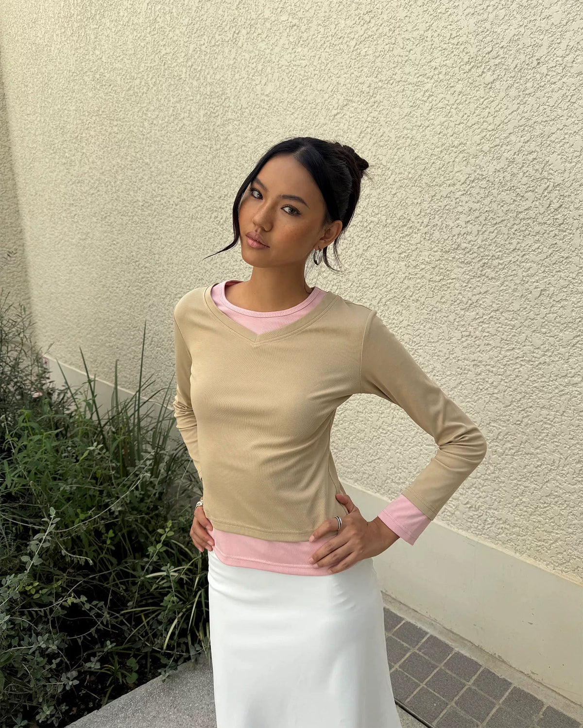 Layered Long Sleeve Tee
