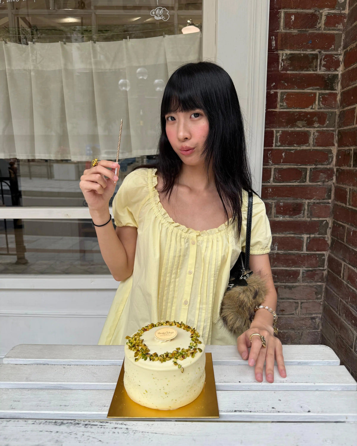 Butter Yellow Pintuck Mini Dress