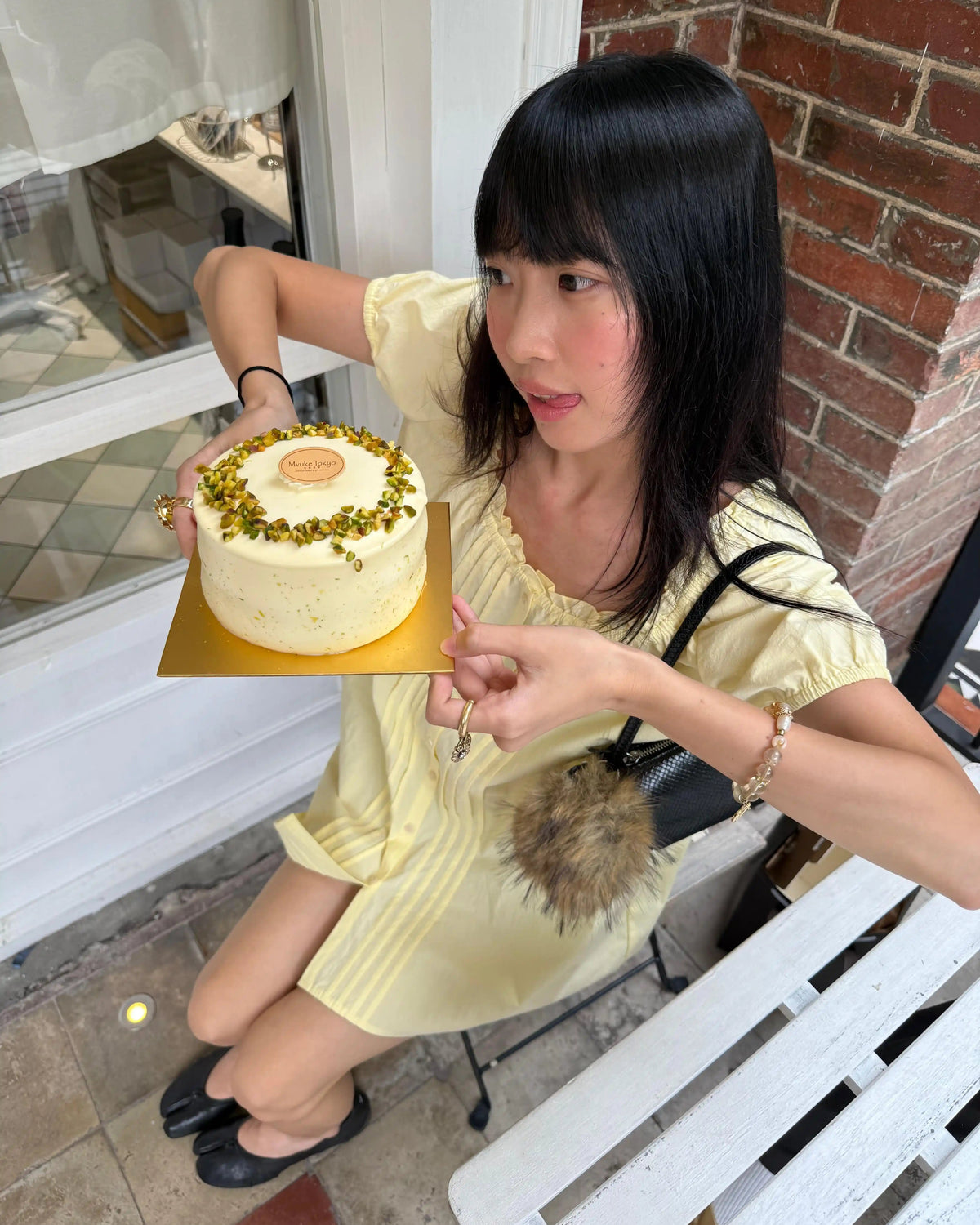 Butter Yellow Pintuck Mini Dress