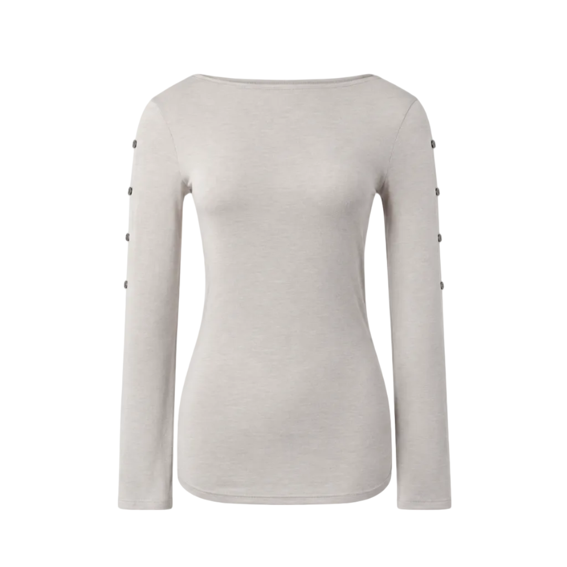 Button Detail Flare Sleeve Top