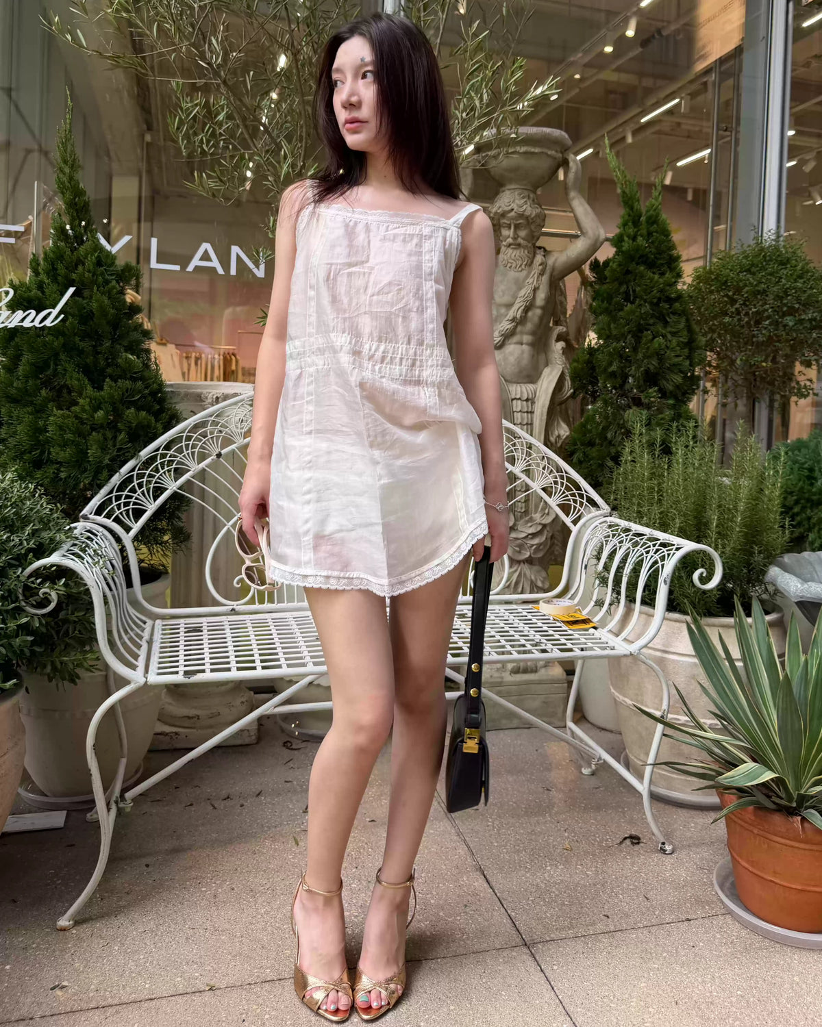 Celeste Sheer Lace Mini Dress