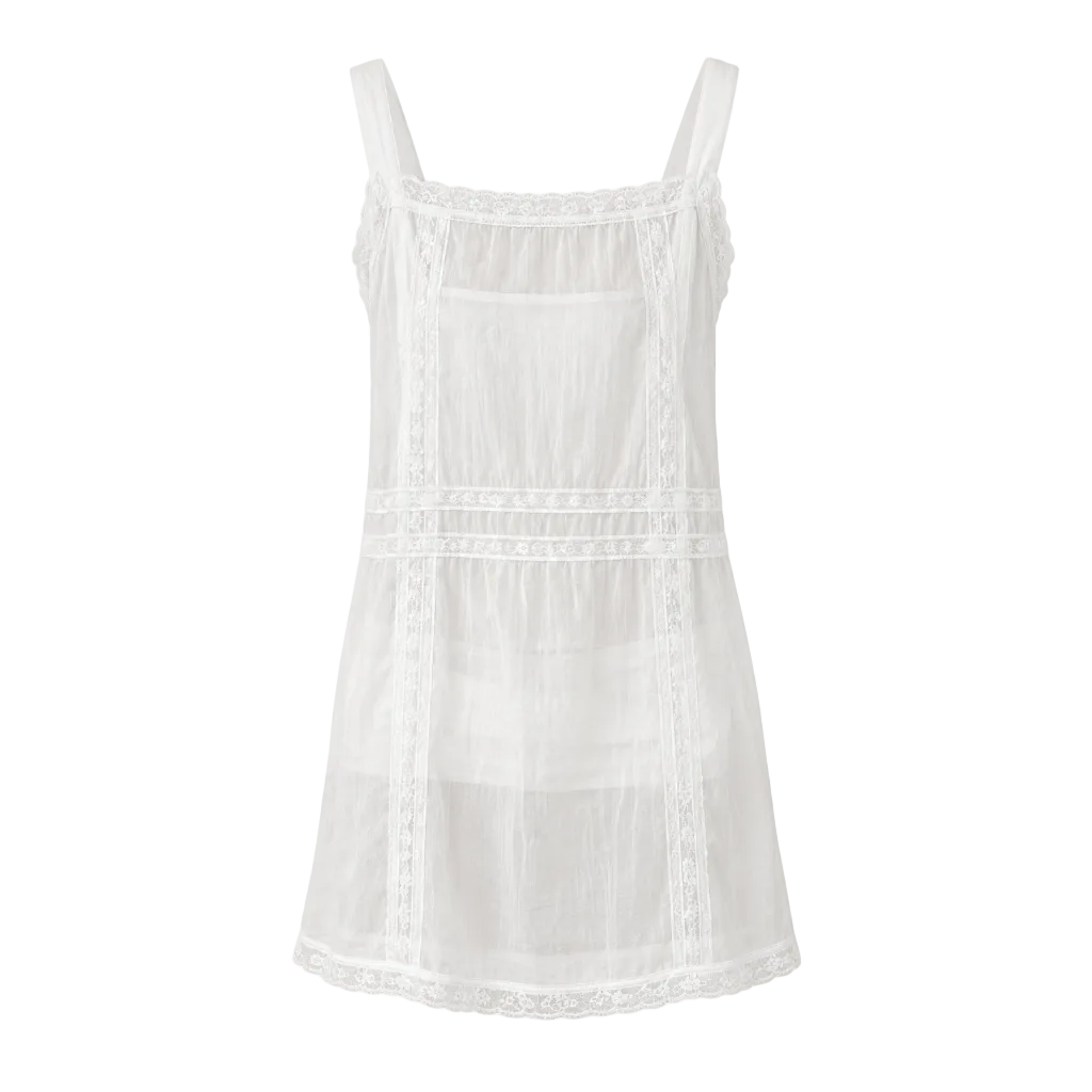 Celeste Sheer Lace Mini Dress