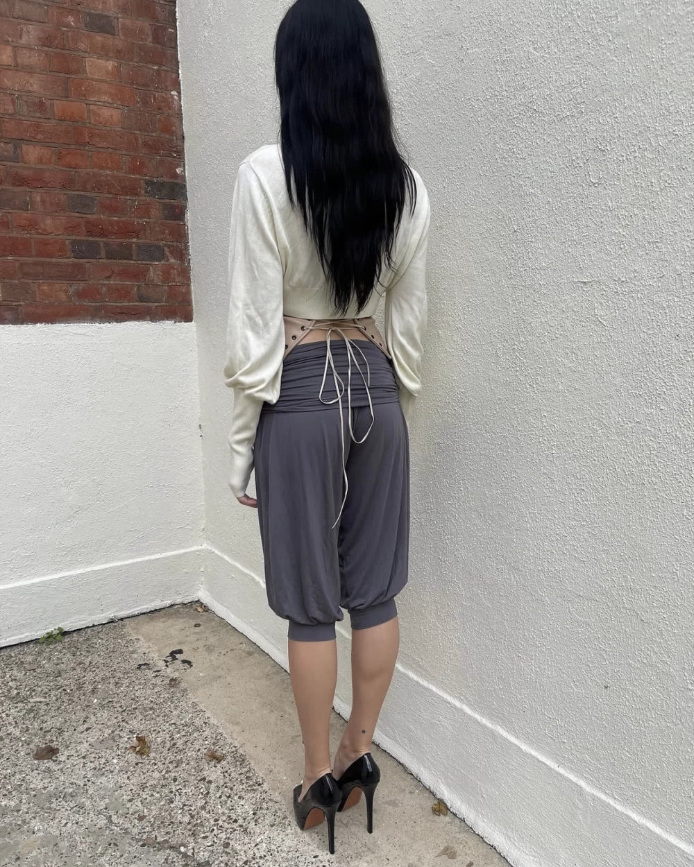 Elle | Charli Foldover Ruched Capri Pants