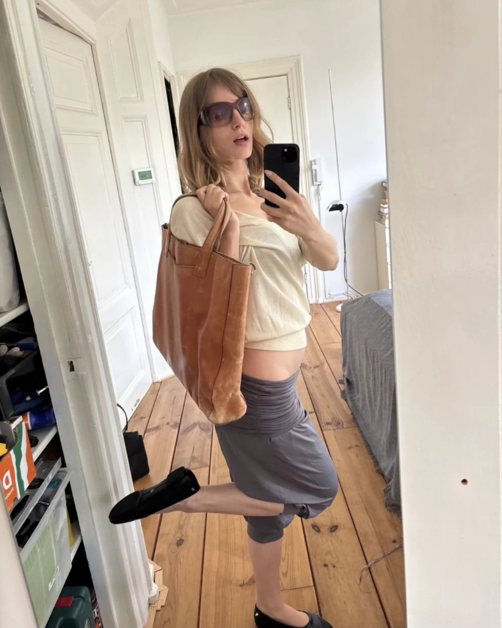Elle | Charli Foldover Ruched Capri Pants