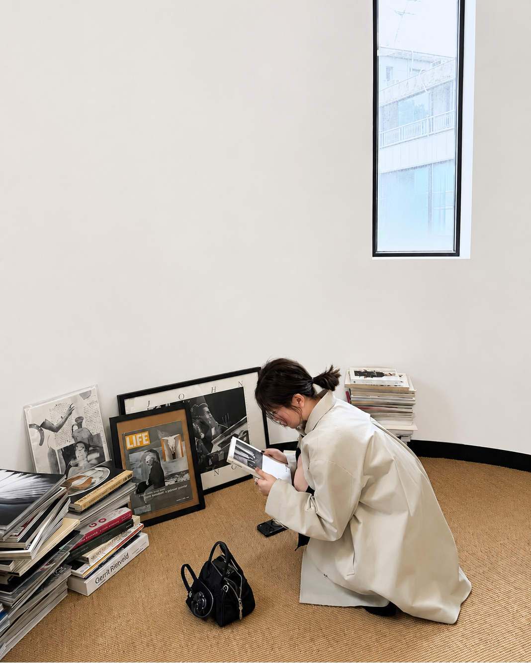 Classic Double-Breasted Midi Trench Coat