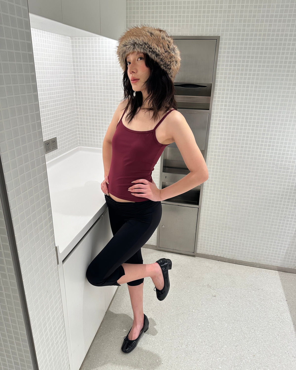 Cloud Foldover Capri Leggings