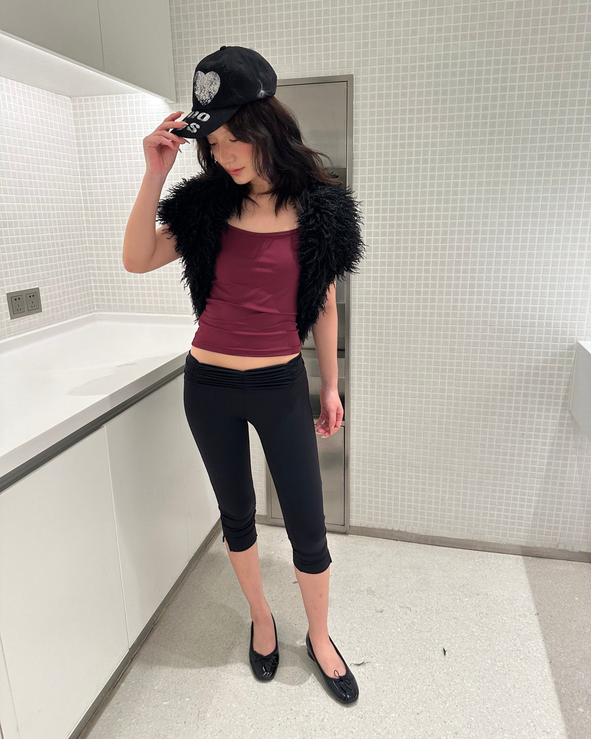 Cloud Foldover Capri Leggings