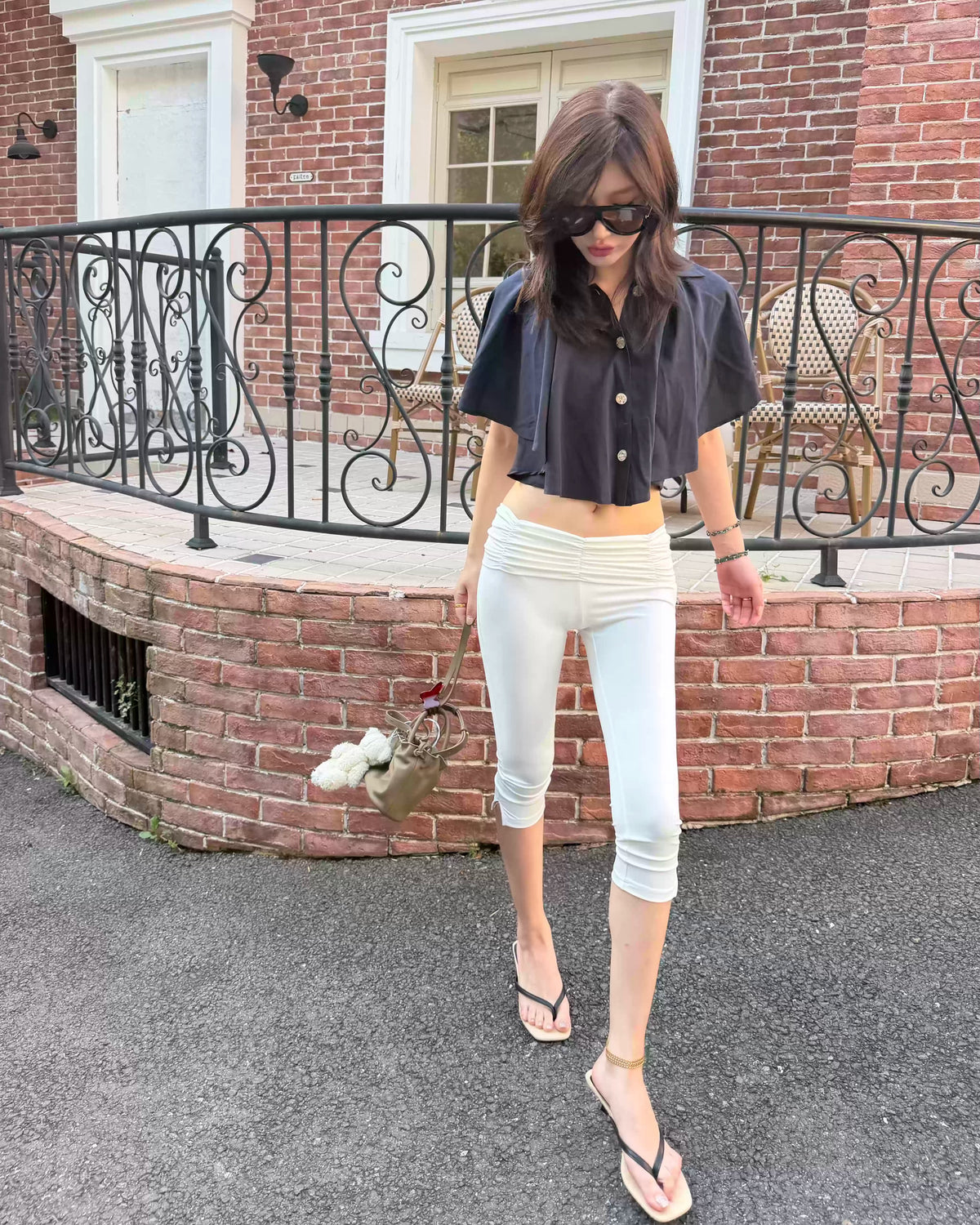Cloud Foldover Capri Leggings