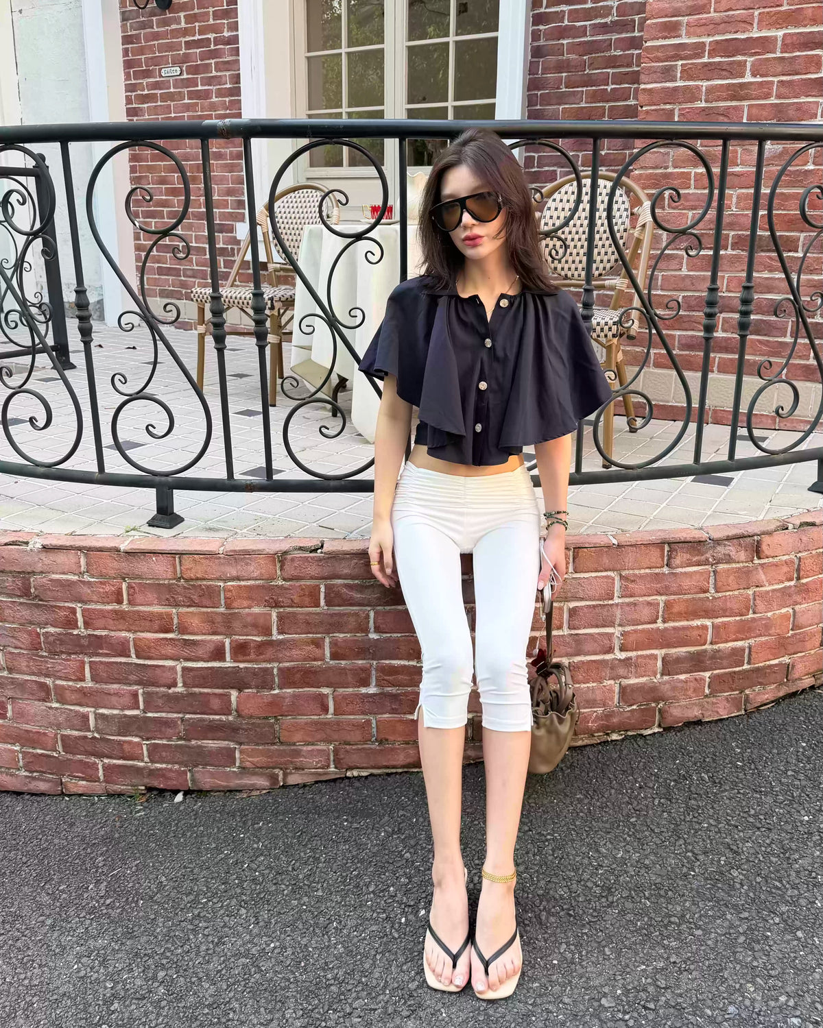Cloud Foldover Capri Leggings