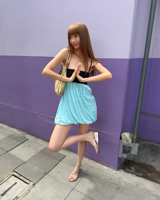 SOFTROZEE | Cloud Pop Bubble Mini Dress